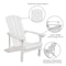 Flash Furniture Charlestown All-Weather Poly Resin Wood Adirondack Chair in White JJ-C14501-WH-GG - alternate 8